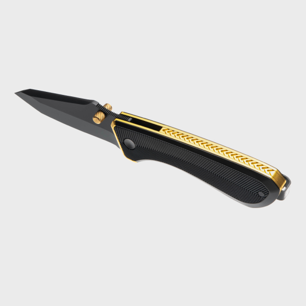 T.D.C. 002 Knife - Black - Gold